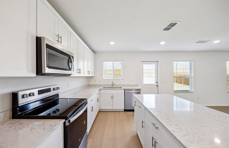 Abundant cabinet space in kitchen Abundant cabinet space in kitchen