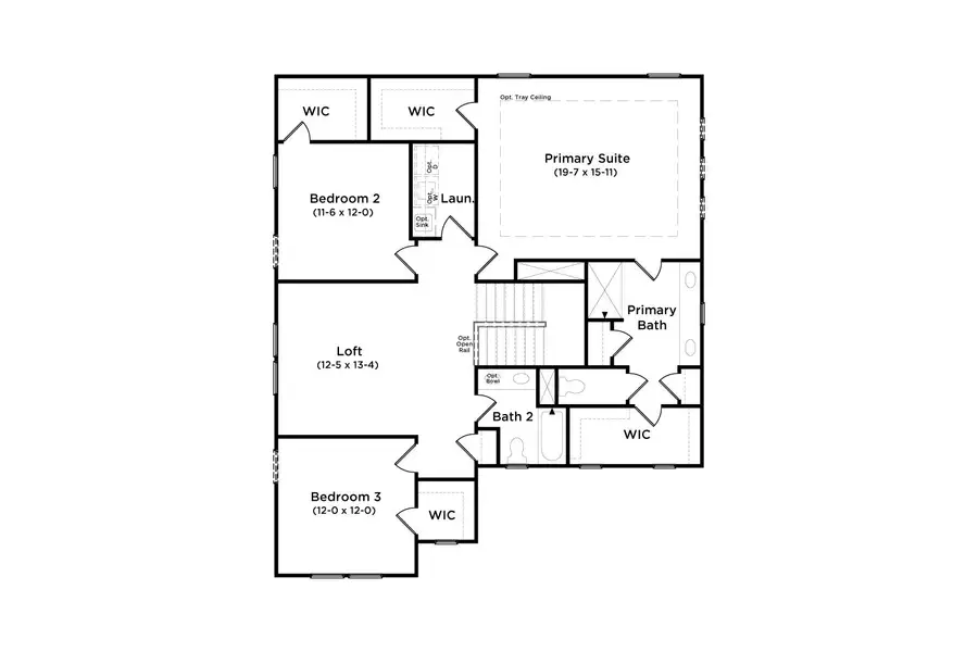 2D floor plan layout of this home in Bowers Farm, McDonough, GA (Image 4).
