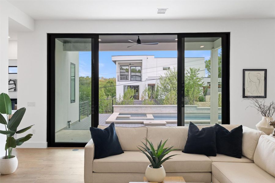 Furnished interior view inside a new home in , Austin (Image 17). Furnished interior view inside a new home in , Austin (Image 17).
