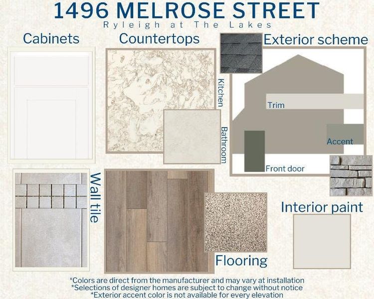 Ryleigh - Colors for this home Ryleigh - Colors for this home
