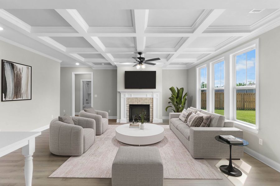 Furnished interior view inside a new home in Tillery Park, Grovetown (Image 7). Furnished interior view inside a new home in Tillery Park, Grovetown (Image 7).