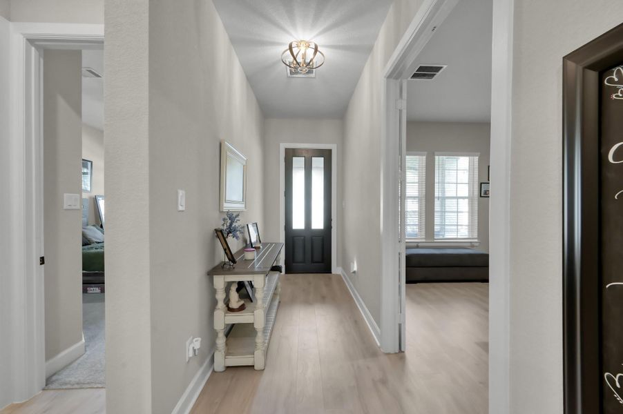 Furnished interior view inside a new home in The Woodlands Hills 60’, Willis (Image 15).