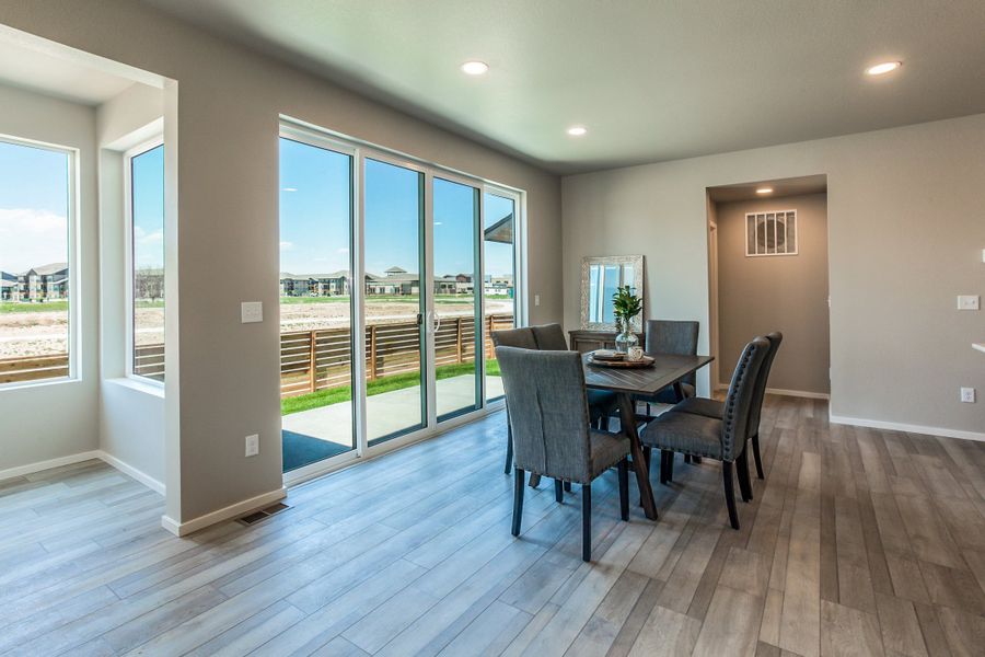 Furnished interior view inside a new home in Trailside, Timnath (Image 11).