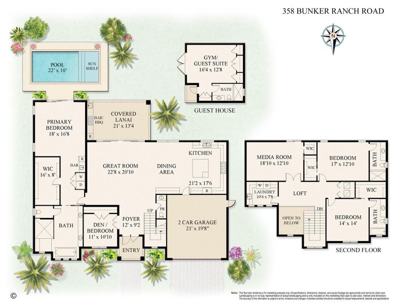 2D floor plan layout of this home in , West Palm Beach, FL (Image 3). 2D floor plan layout of this home in , West Palm Beach, FL (Image 3).