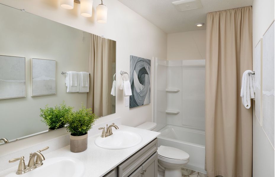 Representative furnished interior of a home built from the Aspire by Pulte Homes in Riverstone, Monroe (Image 8).