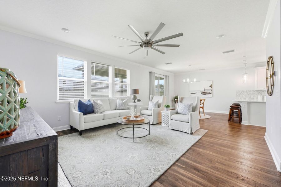 Furnished interior view inside a new home in , St. Augustine (Image 3).