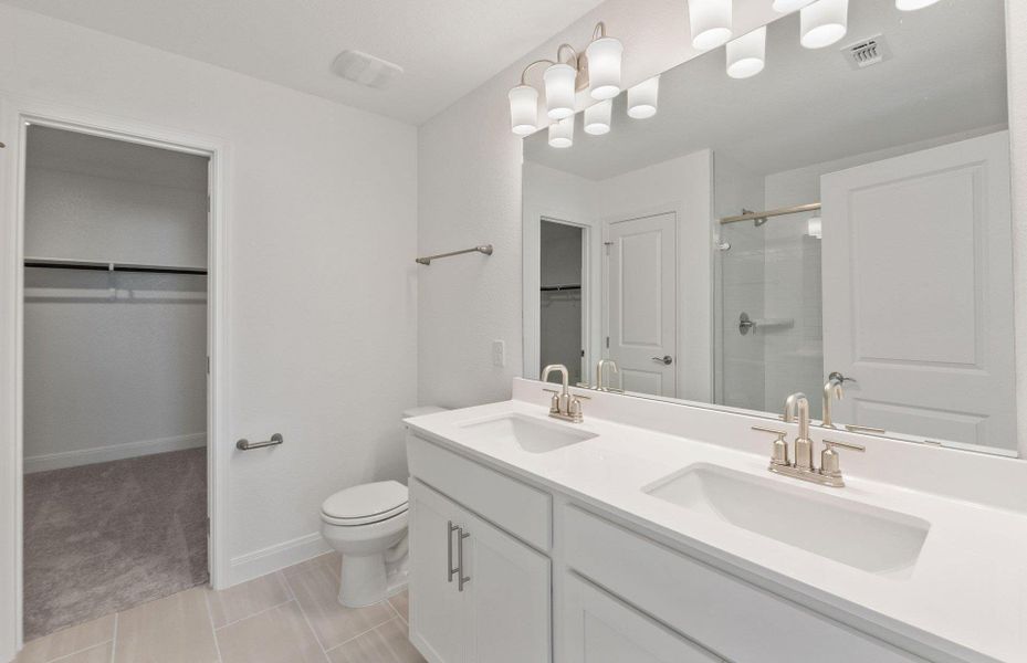 Furnished interior view inside a new home in Patterson Ranch, Georgetown (Image 9). Furnished interior view inside a new home in Patterson Ranch, Georgetown (Image 9).