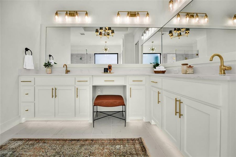 Furnished interior view inside a new home in , Aledo (Image 7).