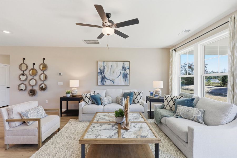 Furnished interior view inside a new home in Edgefield, Loris (Image 6).