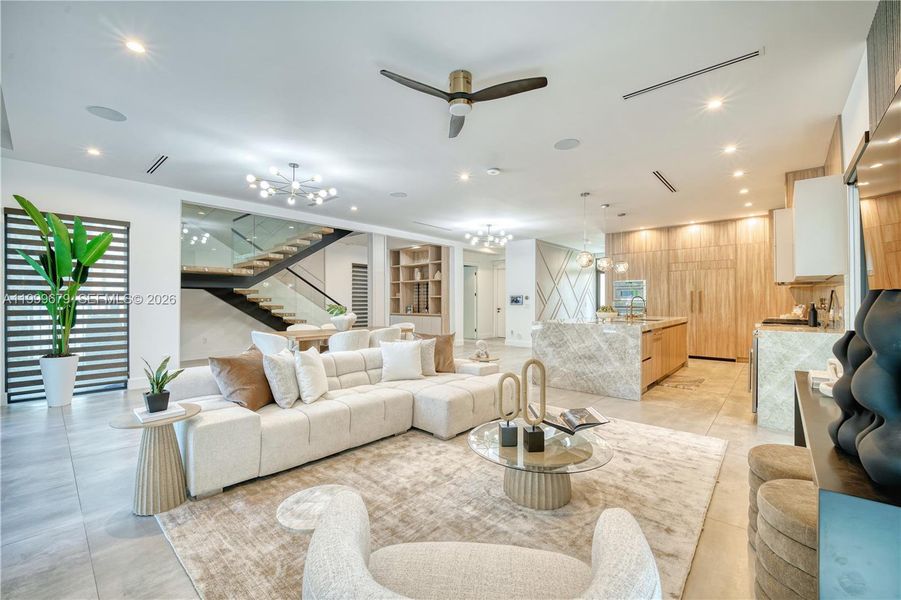 Furnished interior view inside a new home in , Fort Lauderdale (Image 55).