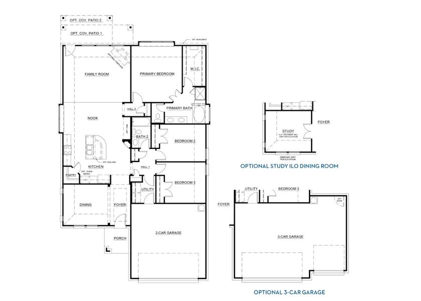 2D floor plan layout for the Concept 1849 by Landsea Homes in Summer Crest, Fort Worth, TX (Image 4). 2D floor plan layout for the Concept 1849 by Landsea Homes in Summer Crest, Fort Worth, TX (Image 4).