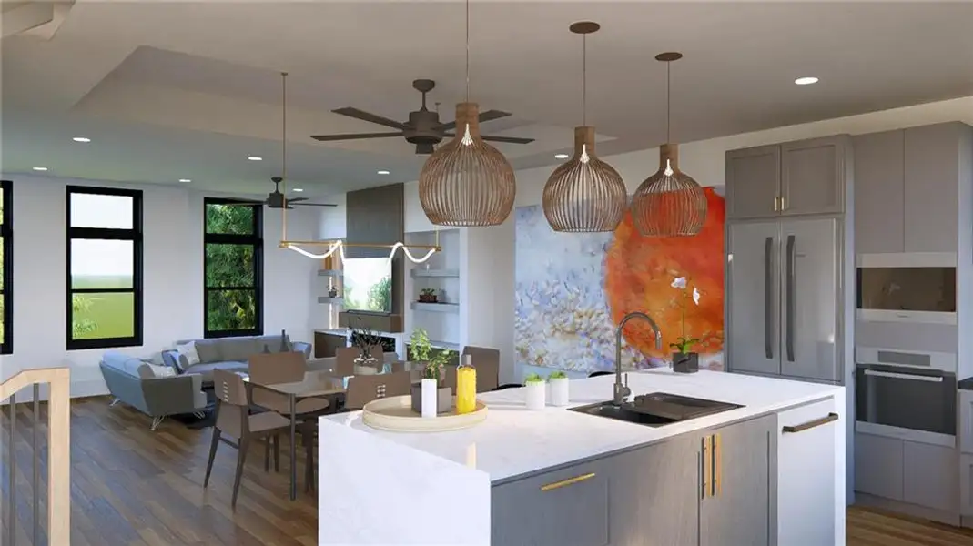 Furnished interior view inside a new home in , Duluth (Image 7).