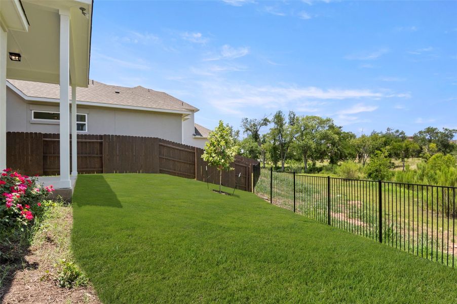 View of fenced backyard View of fenced backyard