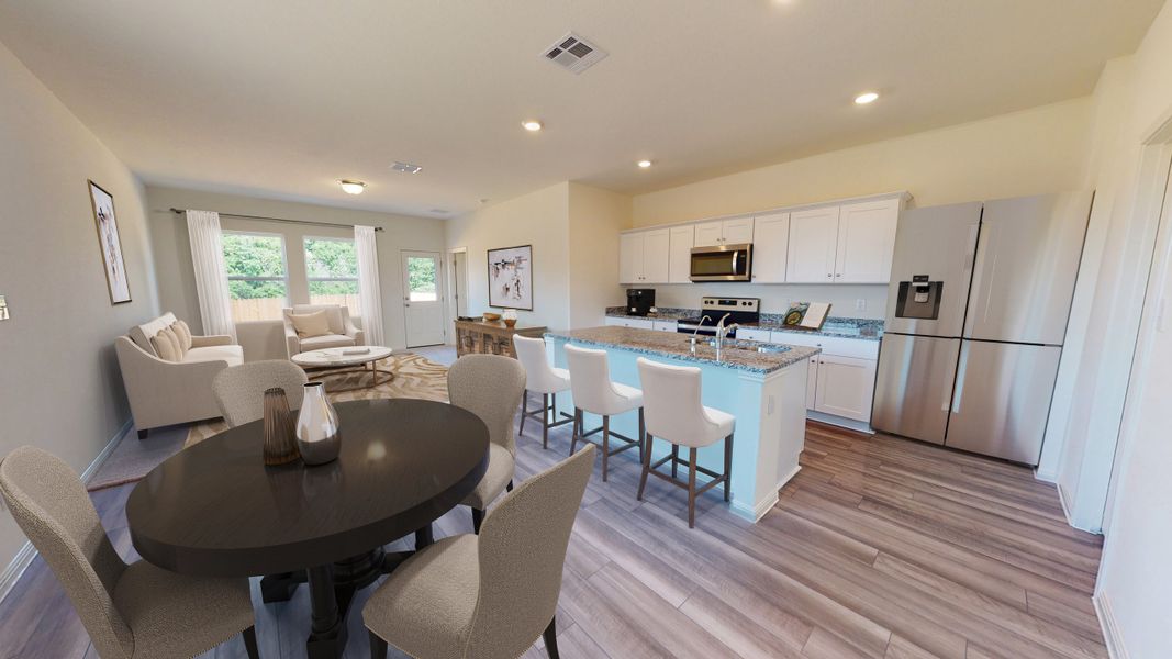 Representative furnished interior of a home built from the Athena by Starlight Homes in Stonebrooke, Conroe (Image 3).