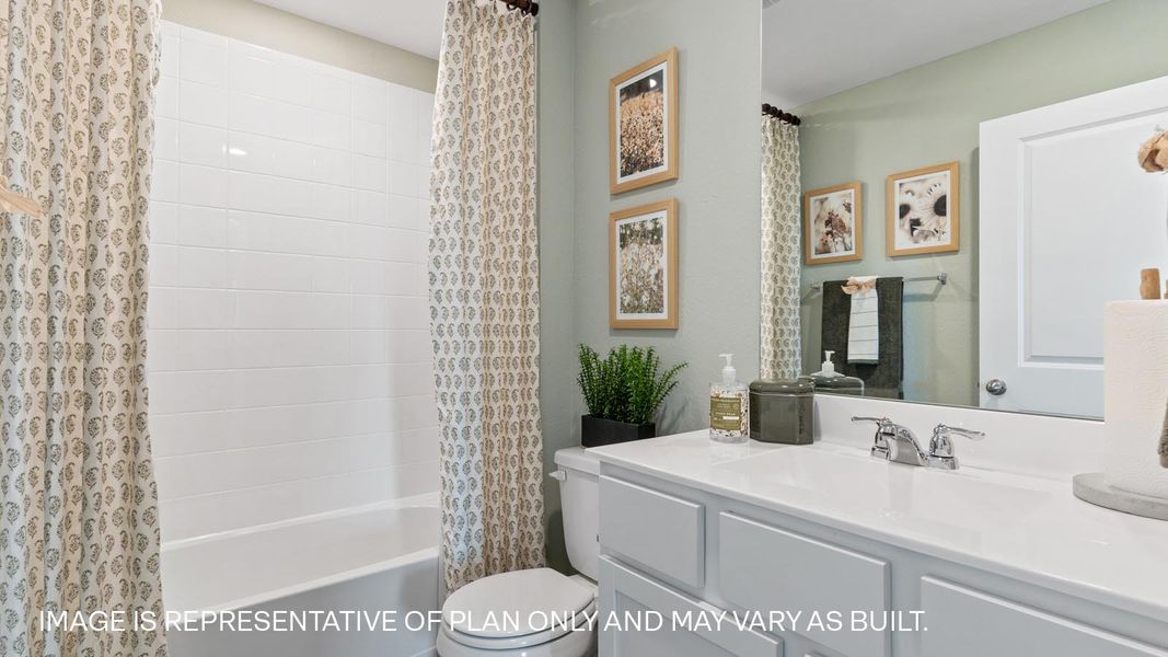 Furnished interior view inside a new home in Wayside, Uhland (Image 16).