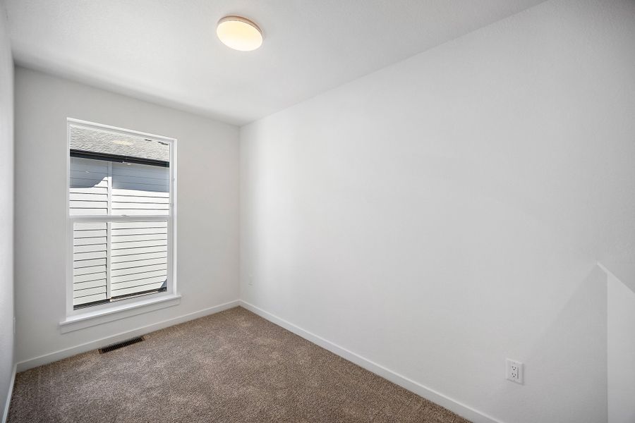 Spacious, unfurnished interior of a new home in Lyric at RidgeGate Townhomes, Lone Tree (Image 25). Spacious, unfurnished interior of a new home in Lyric at RidgeGate Townhomes, Lone Tree (Image 25).