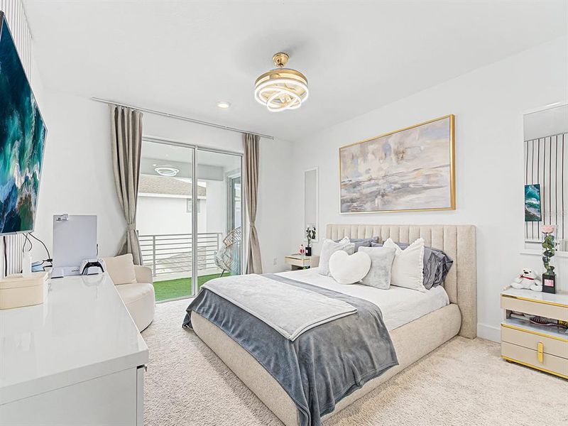 Furnished interior view inside a new home in , San Antonio (Image 42).