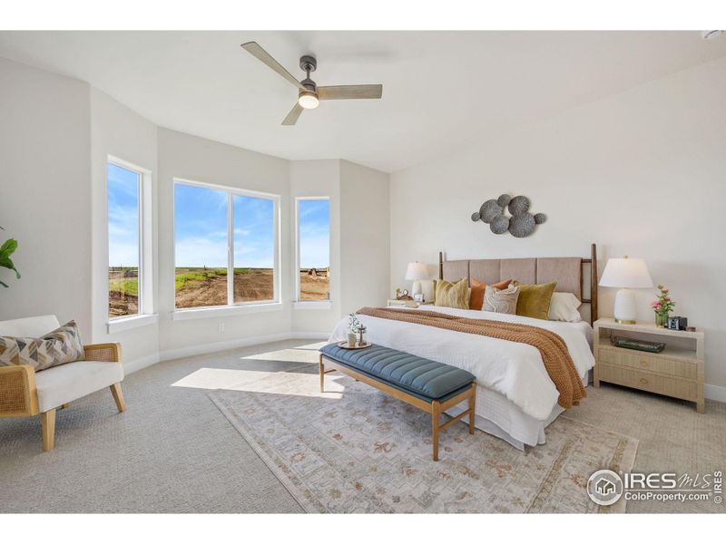 Upgraded Bay Window in Primary Suite