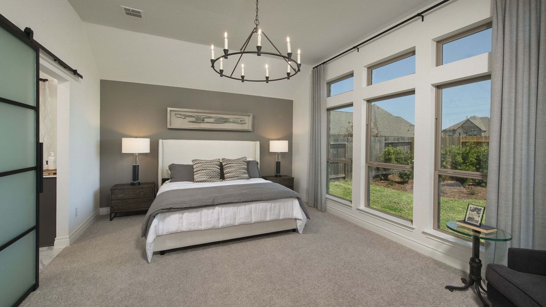 Furnished interior view inside a new home in Meadows of Mill Creek, Seguin (Image 11).