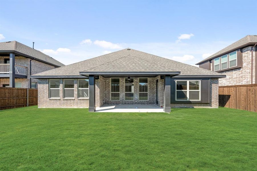 Exterior details and patio area of a home in Silo Mills Classic 60, Joshua (Image 17). Exterior details and patio area of a home in Silo Mills Classic 60, Joshua (Image 17).