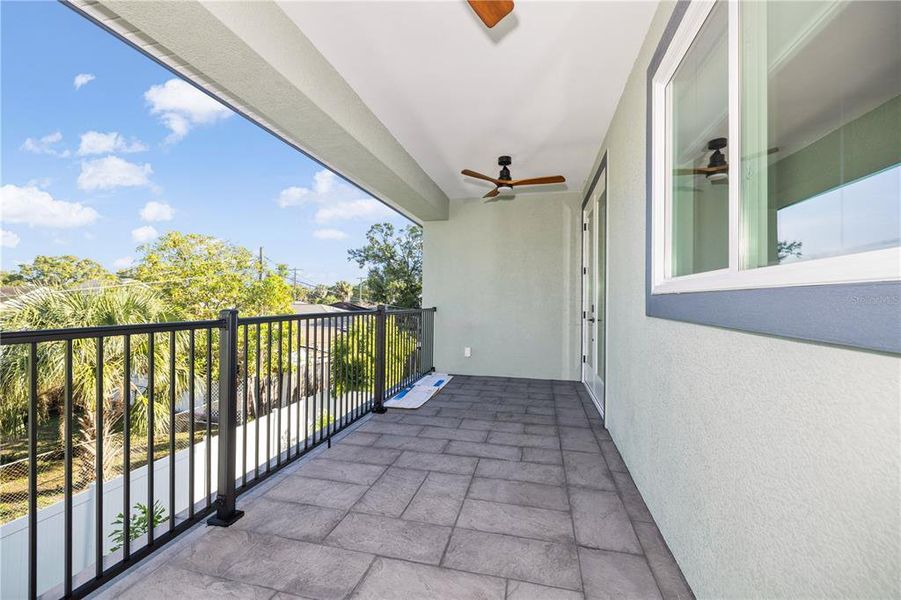 Exterior details and patio area of a home in , Tampa (Image 36).