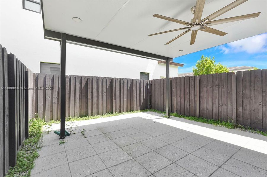 Exterior details and patio area of a home in , Homestead (Image 1).
