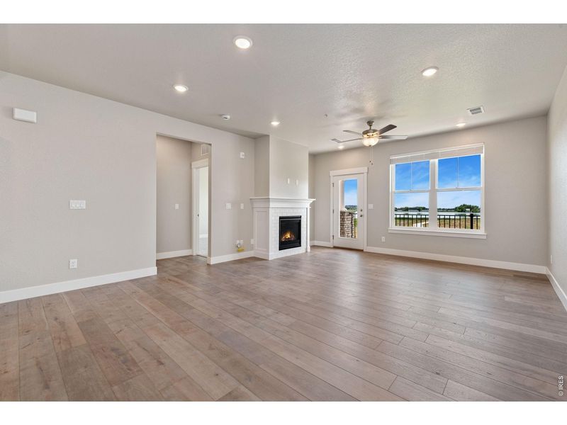 Spacious, unfurnished interior of a new home in The Lakes at Centerra, Loveland (Image 22). Spacious, unfurnished interior of a new home in The Lakes at Centerra, Loveland (Image 22).