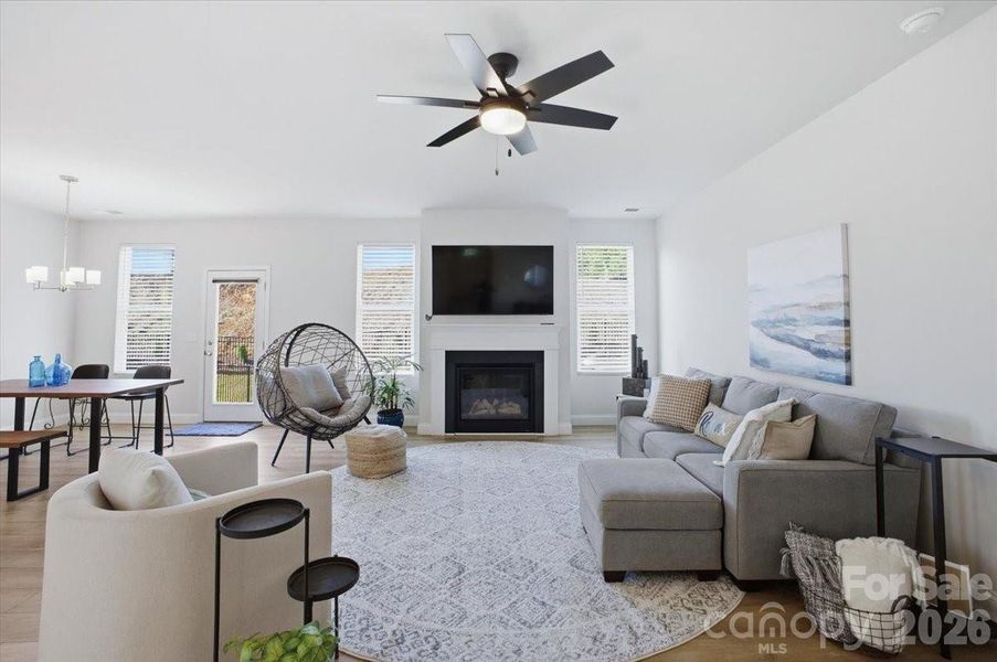 Furnished interior view inside a new home in The Terraces at Cramerton Mills, Cramerton (Image 9).