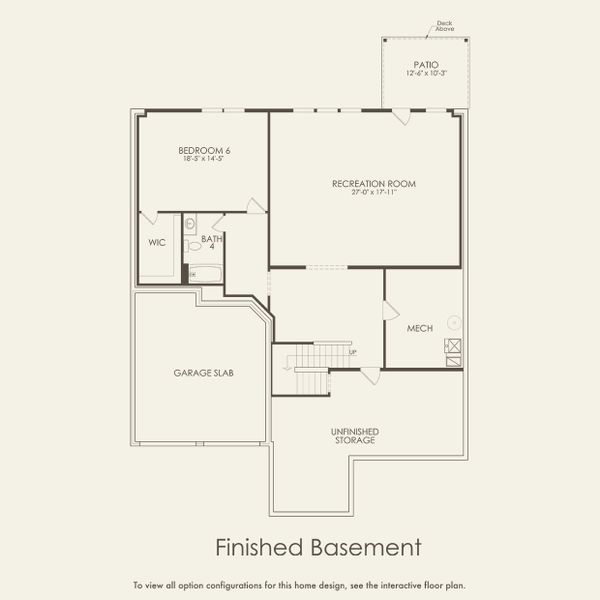 2D floor plan layout for the Riverview by Pulte Homes in Durham Farms, Hendersonville, TN (Image 5).