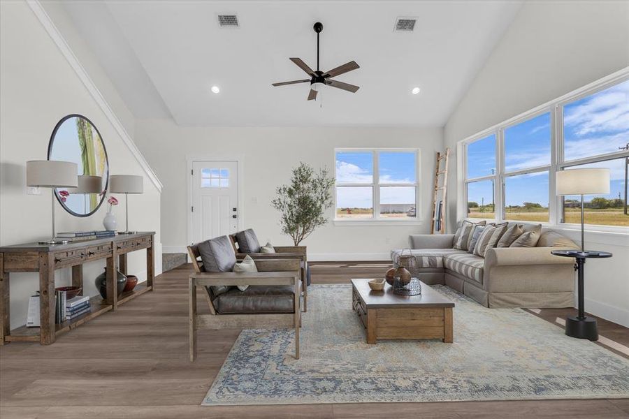 Furnished interior view inside a new home in , Elm Mott (Image 8). Furnished interior view inside a new home in , Elm Mott (Image 8).