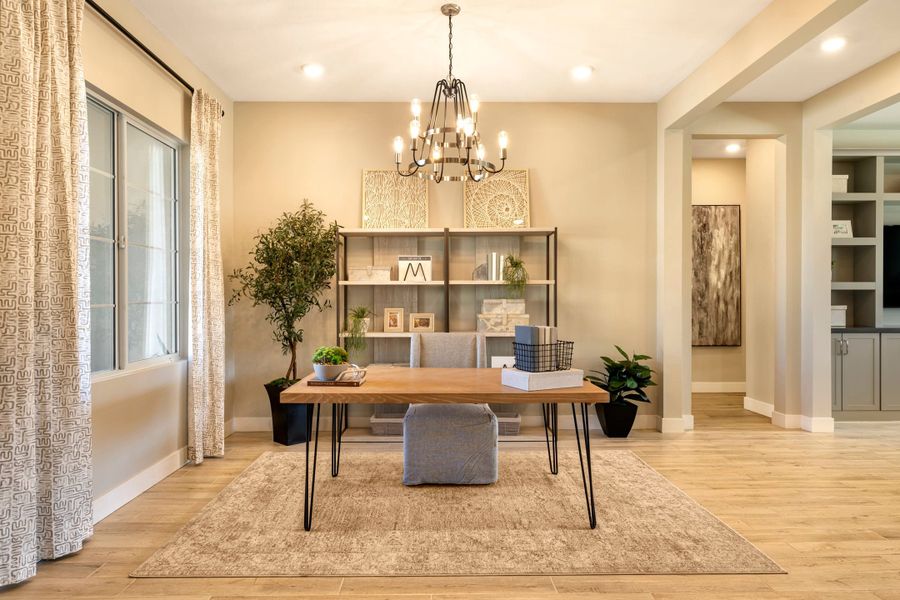 Representative furnished interior of a home built from the Tucker Plan 5411 by Tri Pointe Homes in Whispering Hills, Laveen (Image 9).