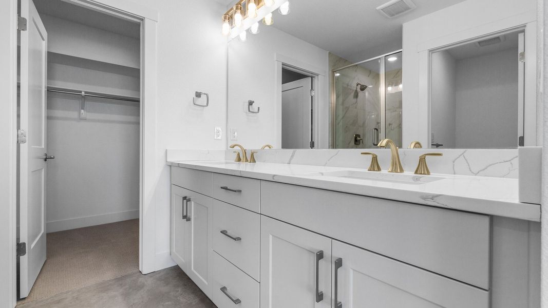 Furnished interior view inside a new home in Dillon Pointe - Skyview, Broomfield (Image 18).