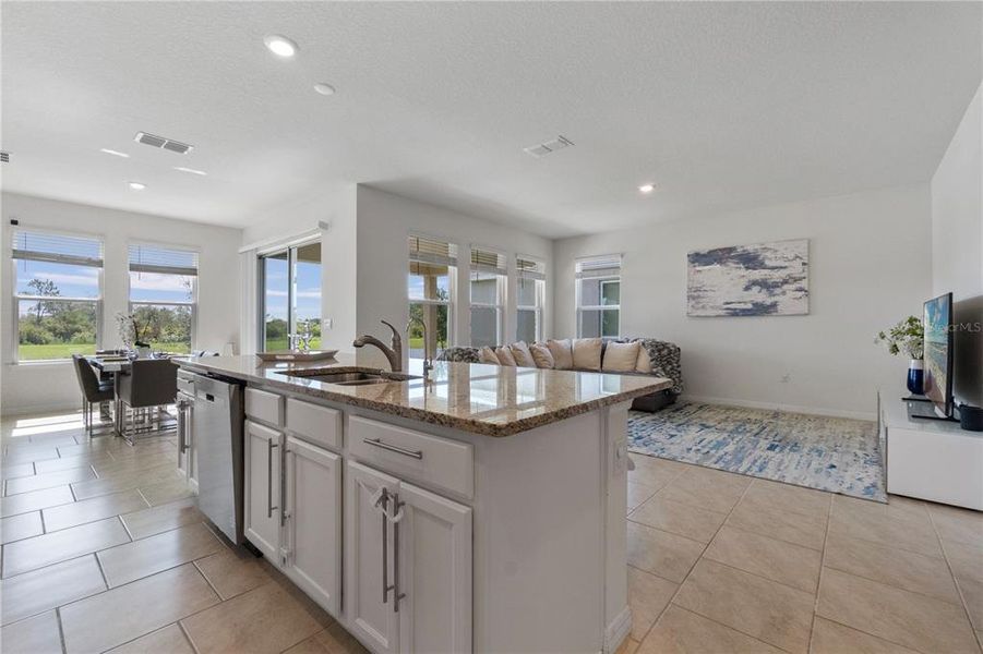 Furnished interior view inside a new home in , Harmony (Image 7).