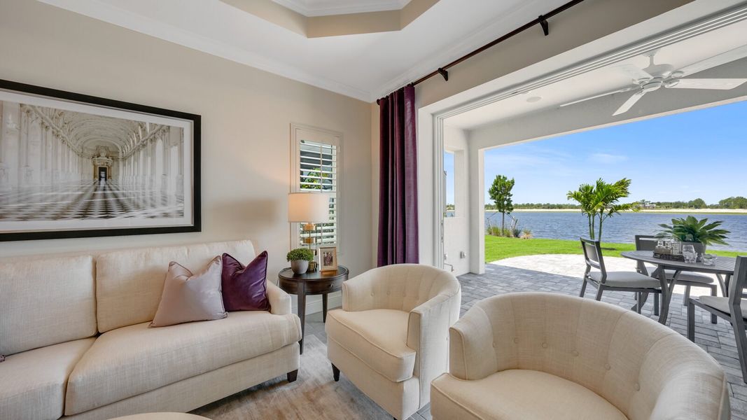 Representative furnished interior of a home built from the Dream 2 by Neal Communities in Verandah, Fort Myers (Image 7).
