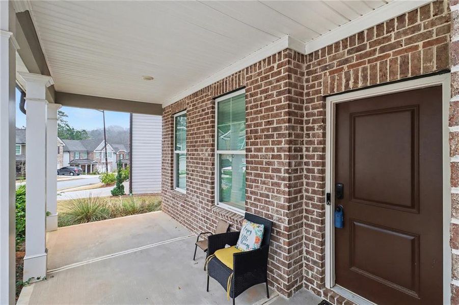 Exterior details and patio area of a home in , Atlanta (Image 12).