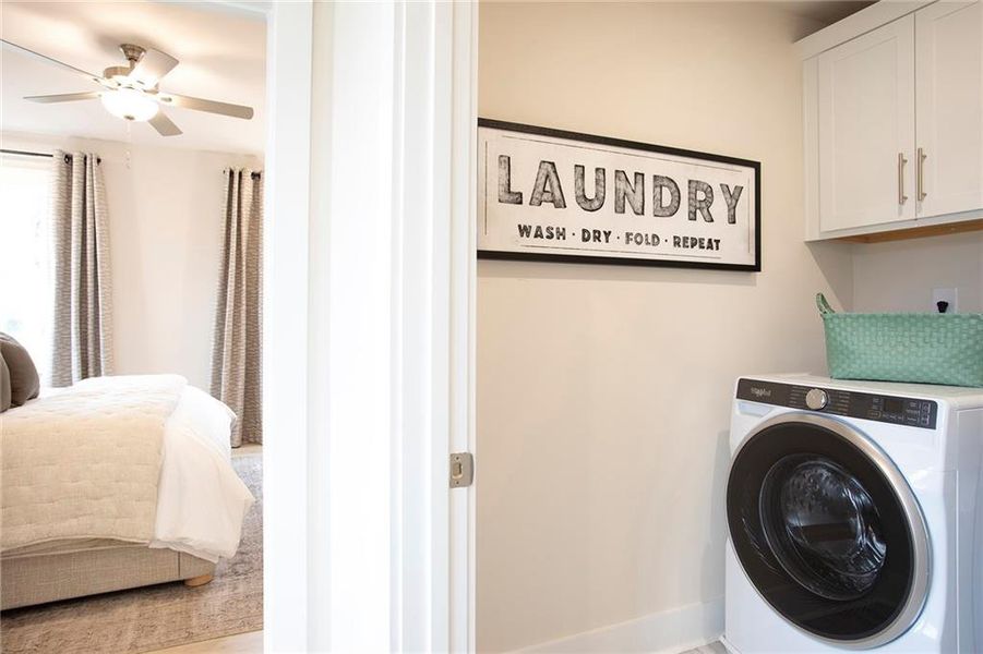 Furnished interior view inside a new home in Towne Village at Suwanee Dam, Sugar Hill (Image 12).