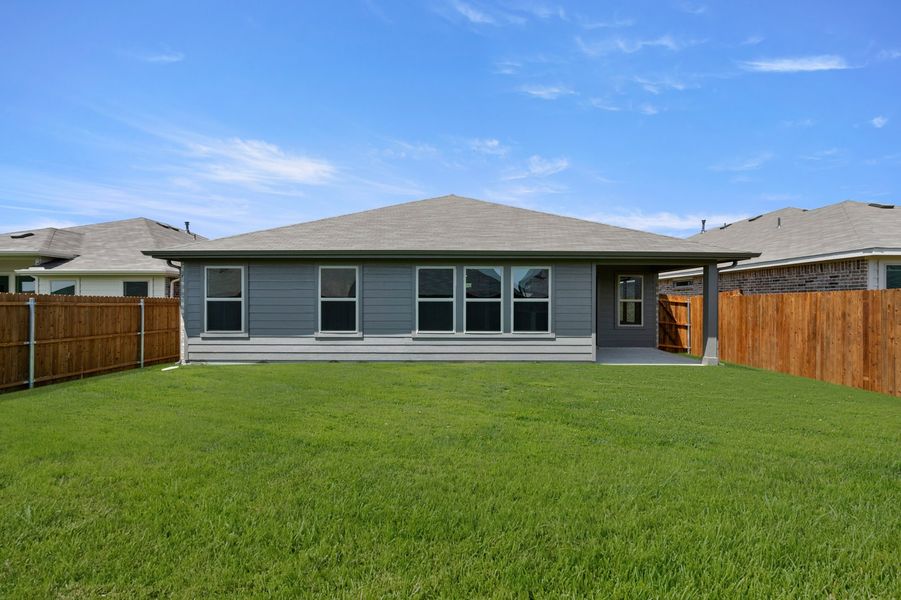 Front exterior of a new home in Terra Vella, Haslet, TX, highlighting curb appeal (Image 27). Front exterior of a new home in Terra Vella, Haslet, TX, highlighting curb appeal (Image 27).