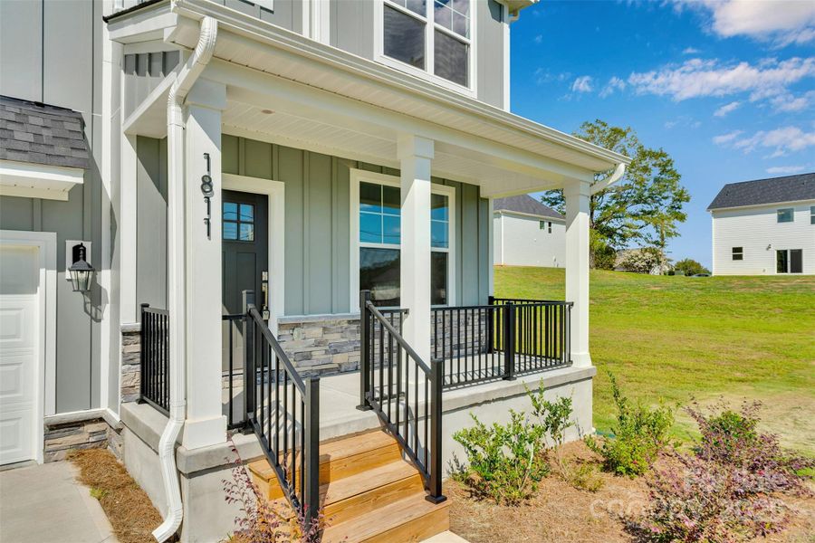 Front exterior of a new home in , Lincolnton, NC, highlighting curb appeal (Image 17).