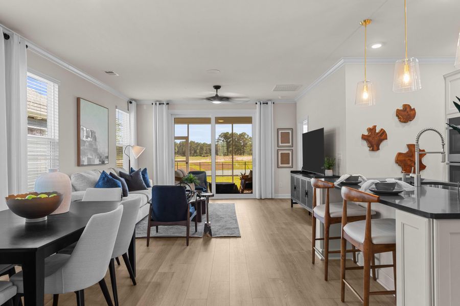 Representative furnished interior of a home built from the The Hibiscus by Chesapeake Homes in Coastal Club of the Carolinas, Calabash (Image 40).