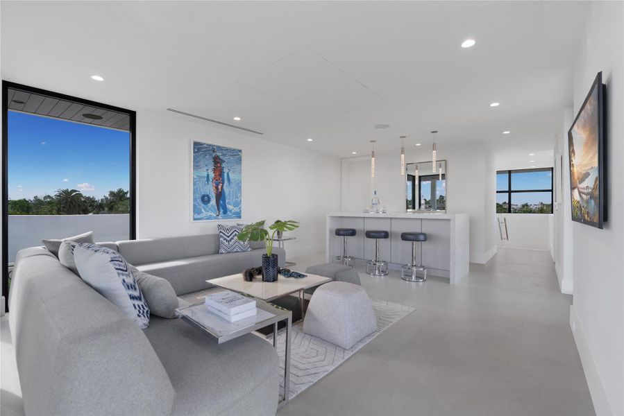 Furnished interior view inside a new home in , Fort Lauderdale (Image 27). Furnished interior view inside a new home in , Fort Lauderdale (Image 27).