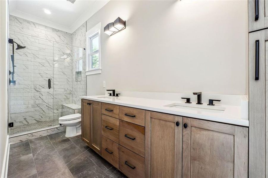 Furnished interior view inside a new home in , Atlanta (Image 29).