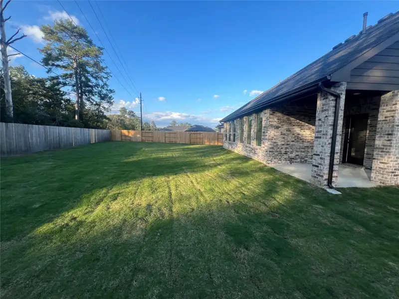 Exterior details and patio area of a home in Sorella 50s, Tomball (Image 3). Exterior details and patio area of a home in Sorella 50s, Tomball (Image 3).
