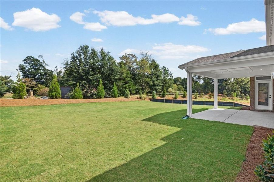 Exterior details and patio area of a home in Woodberry, Canton (Image 24).