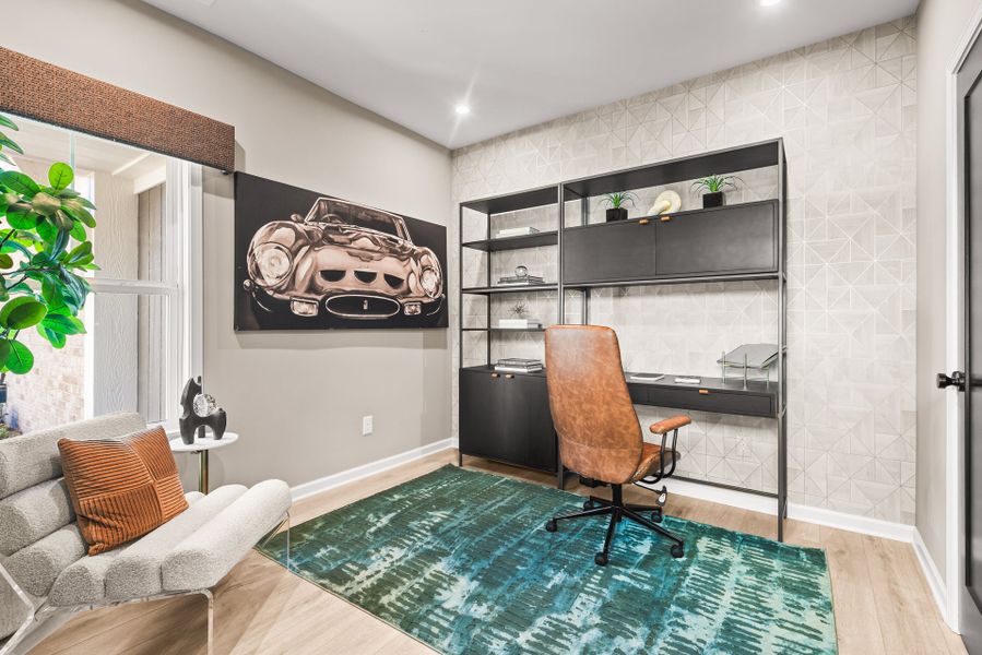Furnished interior view inside a new home in Villas at Gold Creek, Dawsonville (Image 5).