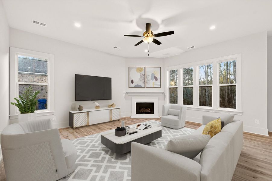 Furnished interior view inside a new home in , Mount Pleasant (Image 9).