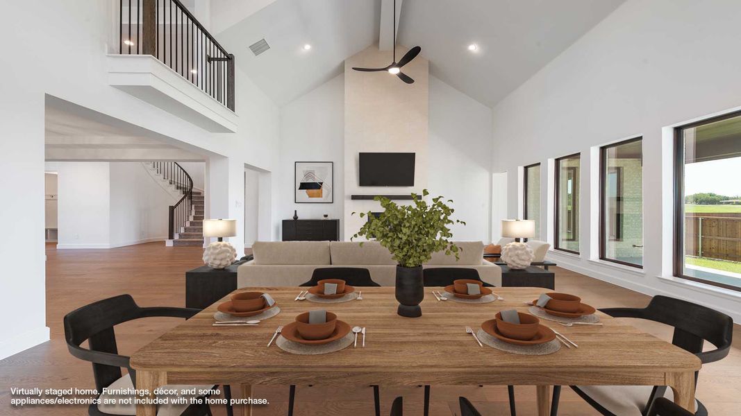 Representative furnished interior of a home built from the 4132W by Perry Homes in Meridiana, Rosharon (Image 4).