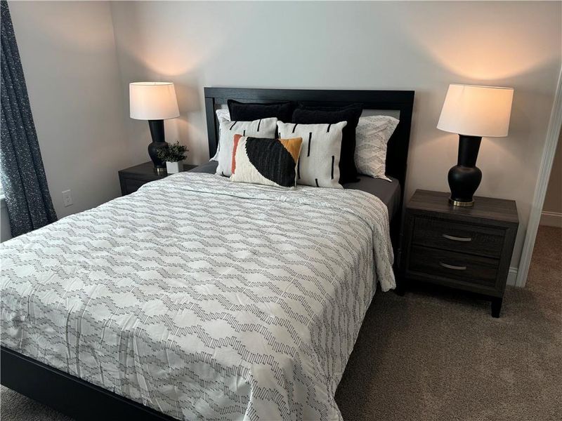 Furnished interior view inside a new home in The Fields of Walnut Creek, Pendergrass (Image 10).