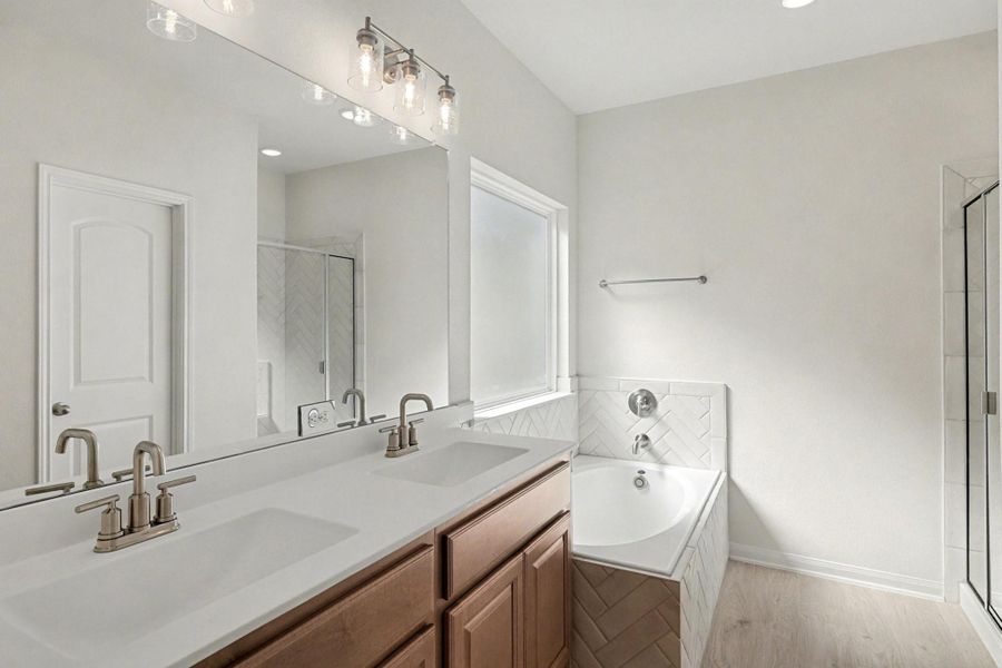 Furnished interior view inside a new home in Clear View Estates, Willis (Image 9).