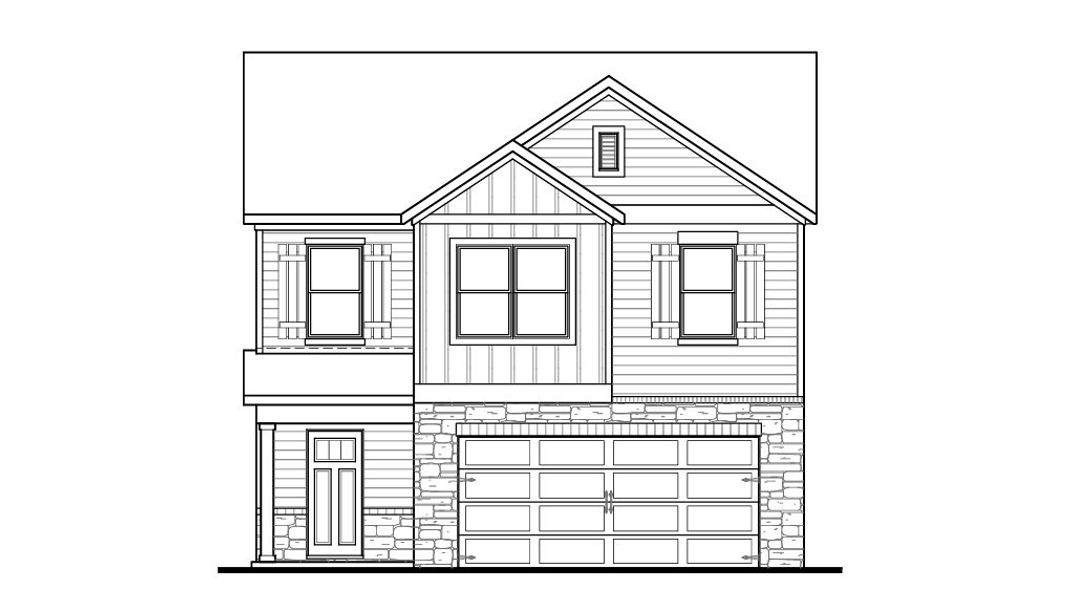 Representative rendering of the exterior for the Edmon by D.R. Horton (Image 5). Representative rendering of the exterior for the Edmon by D.R. Horton (Image 5).