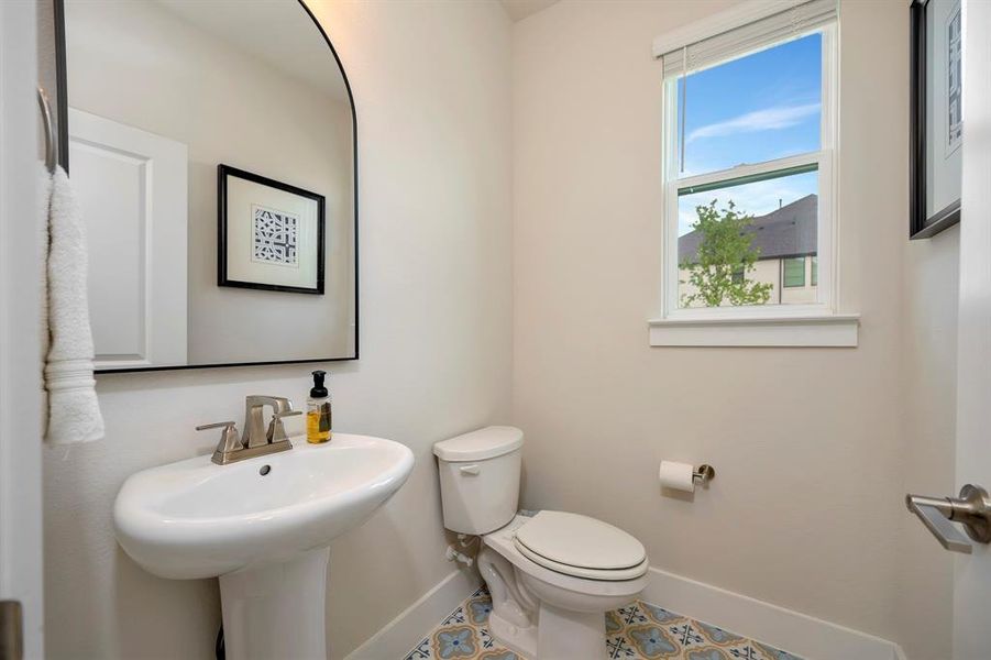 Downstairs half bath Downstairs half bath